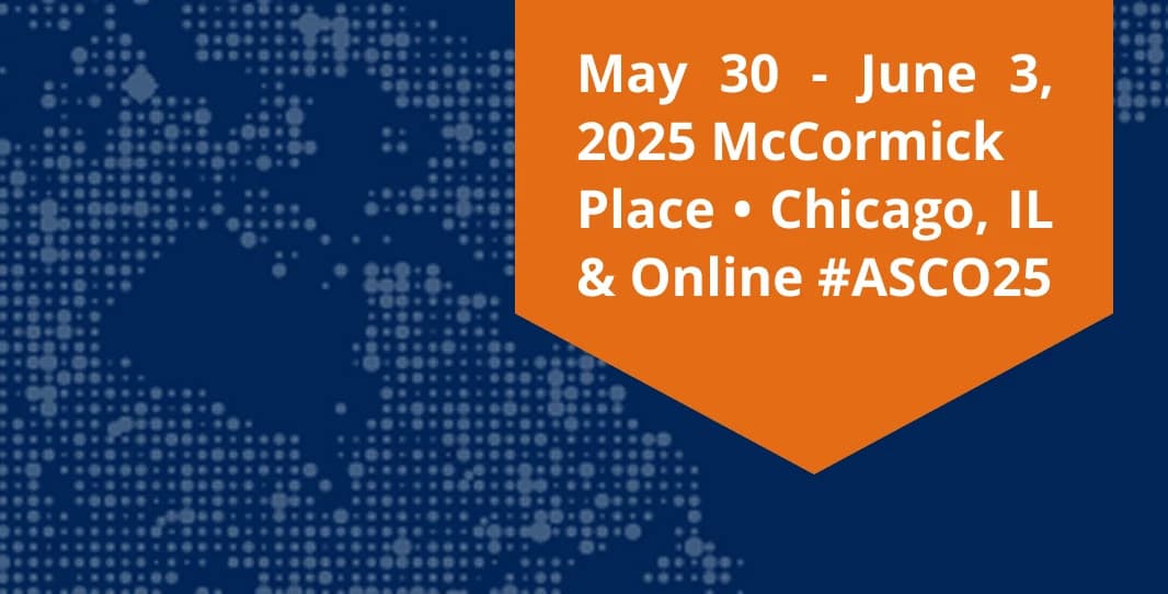 Desktop visual for ASCO 2025 conference announcement