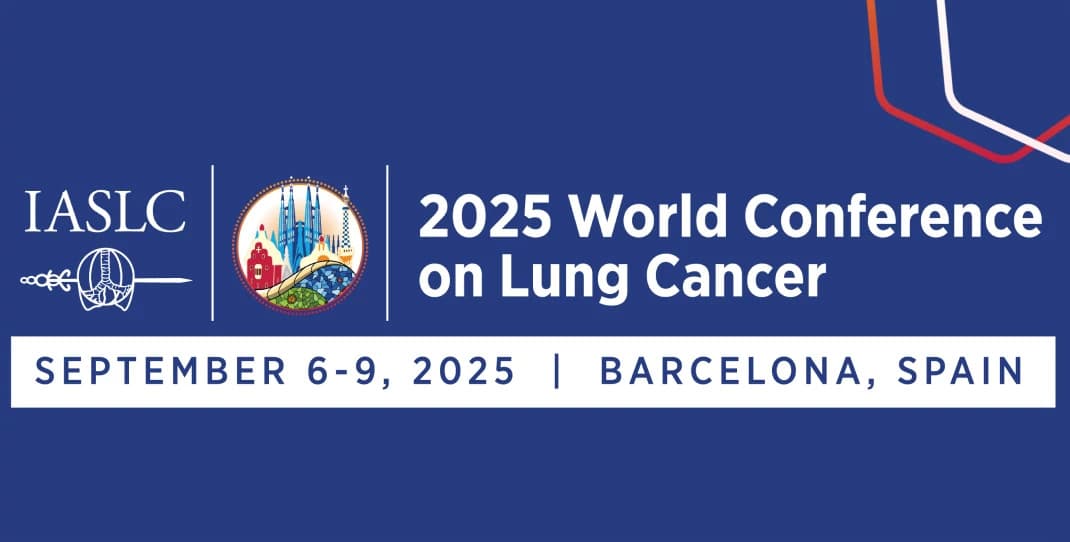 Desktop banner for IASLC 2025 World Conference in Barcelona, Spain